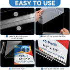 EHWINE 10 Pack 8.5 x 11 Acrylic Sign Holder - Image 5