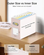 Oterri Cardboard File Organizer Box - Image 2