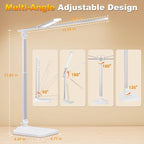LED Desk Lamp for Office Home, Height Adjustable Architect Desk Light - Image 5