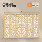 VINGLI 70'' H Room Divider, Non-Woven Fabric Privacy Screen, Indoor Partition - Image 3