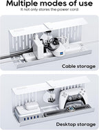 NODOCA No Drill Under Desk Cable Management Tray, Punch-Free Clamp on, Metal - Image 6