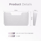 OSKIE DR POCKET RACK Wall-Mounted File Rack, Single Pocket, Metal Organizer - Image 3