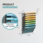 SUPEASY Wall File Organizer Mesh Office Mail Holder, Hanging Wall Organizer - Image 4