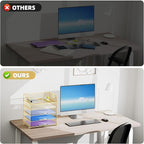 Marbrasse Paper Organizer Letter Tray, 5 Tier Mesh File Organizer - Image 6