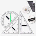Magnetic Geometry Tool, Protractor, Triangle Rulers Easy Attachment Blackboard by CAQ
