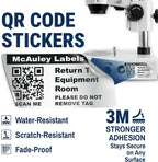 McAuley Labels Custom QR Code Stickers - Image 2