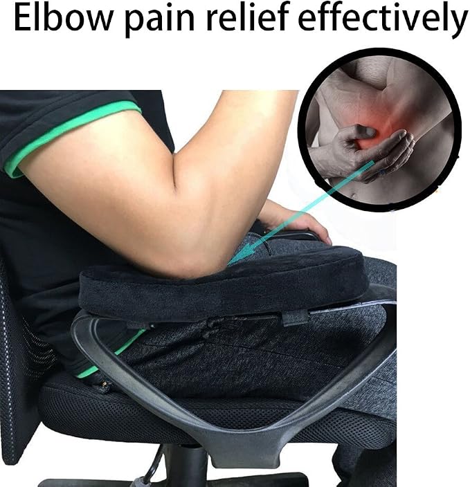 Sunnors Memory Foam Chair Armrest Pad, Comfy Office Chair Arm Rest Cover - Image 3