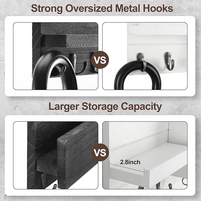 Lwenki Mail Organizer for Wall Mount – Key Holder - Image 3