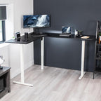 VIVO Electric Corner 75 x 63 inch L-Shaped Standing Desk, Memory Height - Image 2