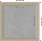 Amanti Art Silver Framed Magnetic Board 24x24 Medium Vision Board - Image 3