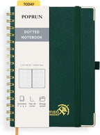 POPRUN Spiral Dotted Journal Notebook, by POPRUN