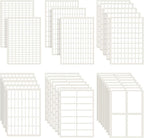 1723 Pieces Matte Labels Sticker Removable Rectangular Labels Writable Blank by Zonon