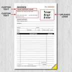 100 Sets Custom 5.7" X 8.5" Invoice Receipt Book, Personalized Duplicate - Image 5