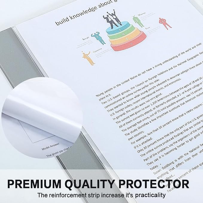 Sheet Protectors, HERKKA 600 Pack Upgrade Clear Plastic Page Protectors Sheet - Image 6