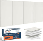 BUBOS 4 PCS Acoustic Panels, 23.6''x11.8'' Fabric Soundproof Wall Panels by BUBOS