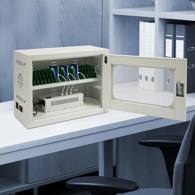 Rechargeable Mobile Phone Charging Cabinet, 20 Slots Cell Phones Charging - Image 6