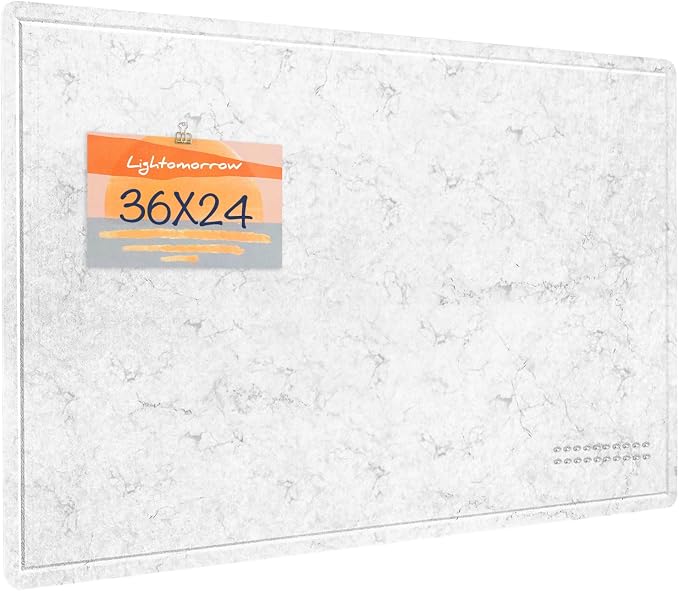 Bulletin Board, 36 x 24 inches Felt Board by Lightomorrow