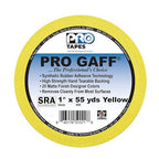 1" Pro Gaff Gaffers Tape 55 yards length yellow matte. Premium Heavy-Duty - Image 2
