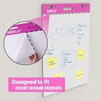 Super Sticky Easel Pad, 25 x 30 Inches, 30 Sheets/Pad, 8 Pads/Pack, Large Self - Image 9