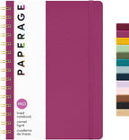 PAPERAGE Lined Spiral Journal Notebook, 160 Pages, Hardcover Journal by PAPERAGE