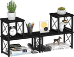Honiter 2 Sets Desk Shelf, Desktop Organizer Shelf, Freestanding Small - Image 8