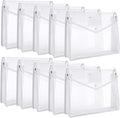 10 Pieces Plastic File Folders Envelope Expanding File Wallet Organizer by Epakh