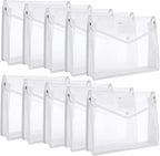 10 Pieces Plastic File Folders Envelope Expanding File Wallet Organizer by Epakh