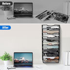 BOHDK Wall File Organizer, 10 Tire Hanging File Folder Mail Organizer, Vertical - Image 4
