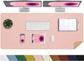 Large Desk Mat -47.2" x 17.5" Leather Desk Pad Protector by AFIING