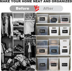 100 Pcs Labels for Storage Bins, 6 x 4 inch Black Large Label Stickers - Image 6