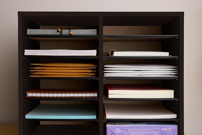 Safco Wooden Paper and Mail Organizer - Image 5