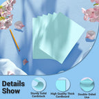 Cardstock 8.5 x 11, Thick Printer Paper 75 lb/200 gsm, 80 Sheets Card Stock Blue - Image 3