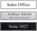 2" x 8" Personalized Office Aluminum Name Plates, Custom Elegant Name Plates by Unknown