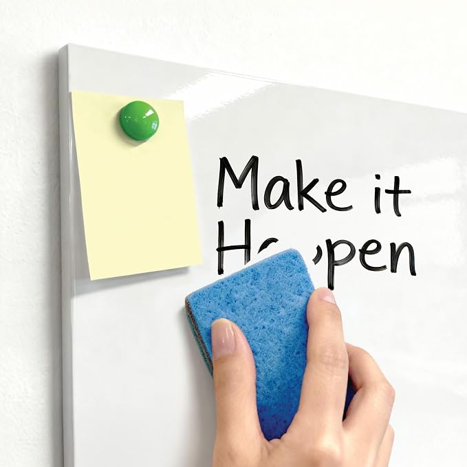 Comix Magnetic Dry Erase Board, 6 Pack, 11.8 x 11.8 Inches, Modular Whiteboard - Image 7
