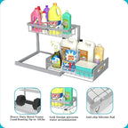 REALINN Under Sink Organizer, Pull Out Cabinet Organizer 2 Tier Slide Out Sink - Image 6