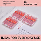 NEEWAY Colorful Large Paper Clips, 2 Inch Jumbo Paper Clips, 3 Pack of 50 - Image 6