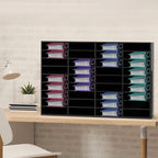 Literature Organizer with 36 Compartments | Adjustable Desktop File Sorter Mail - Image 3