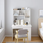 OSCHF Wooden Desktop Hutch Bookshelf - Image 6