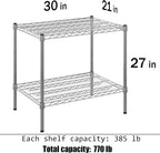 Regal Altair 21" Deep x 30" Wide x 27" Height Wire Shelving Kit | 2-Tier | NSF - Image 3