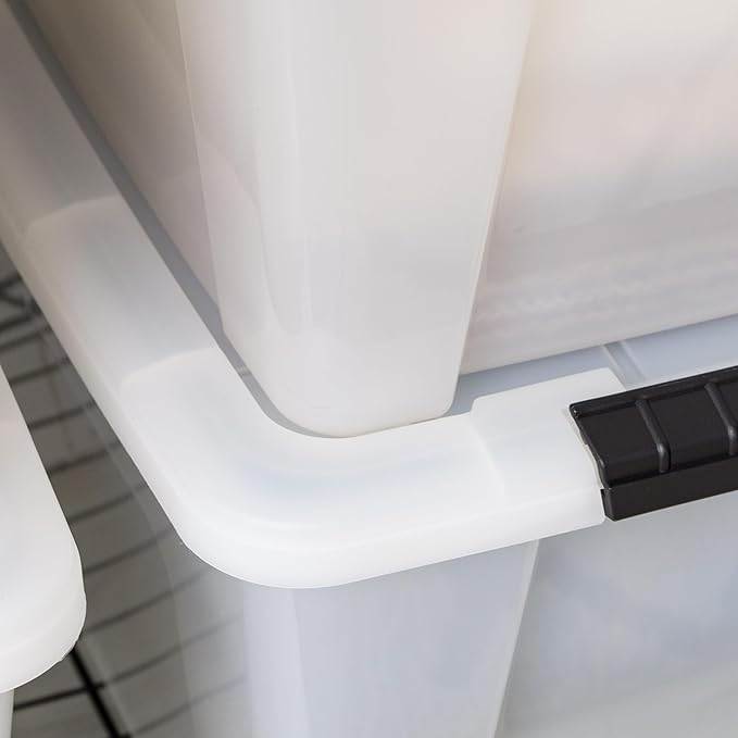 IRIS USA 13.5 Qt Stackable Plastic Storage Bins - Image 4