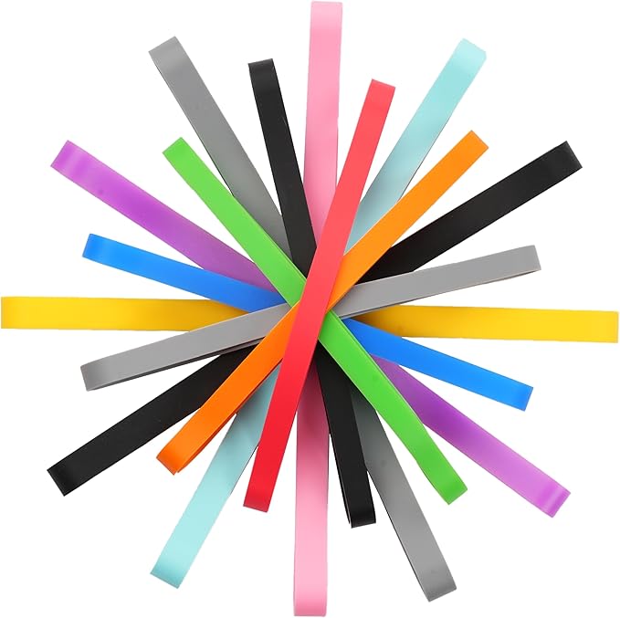 Rubber Bands Silicone 8 inch and 6.3 inch 12 Pcs Mixed size Large Elastic Bands - Image 2