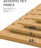 Large Felt Bulletin Board 48" x 36" Cork Board Alternative-12 Pack - Image 4