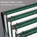 Nordun Plastic Hanging File Folder Extra Capacity, 12 Pack Reinforced Hang - Image 5