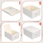 Large 17''x12'' Quart Collapsible Stackable Storage Bins - Image 5
