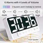Digital Kitchen Timer with 7.1” Extra Large Display, Rechargeable Magnetic LED - Image 4
