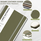 ABERLLS Green Lined Spiral Journal Notebook - Image 4
