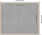 Amanti Art Silver Framed Magnetic Board 44x52 Oversize Vision Board - Image 4