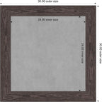 Amanti Art Black Framed Magnetic Board 30x30 Medium Vision Board - Image 3