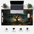 Mystical Green Tree Large Gaming Mouse Pad Forest Tree of Life Deskpad Mat XXL - Image 2