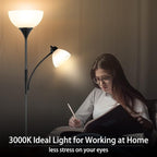 RISLG Floor Lamp, Dimmable Standing lamp, Stepless Dimming Brightness, Included - Image 7